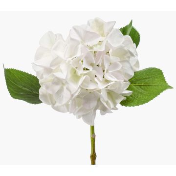 Hydrangea silk flower AMARILDO, white, 18"/45 cm