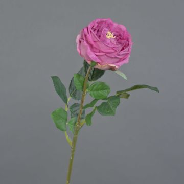 Silk flower cabbage rose CATINCA, pink, 24"/60 cm