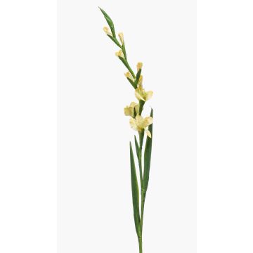 Artificial gladiolus AJNUR, yellow, 4ft/125 cm