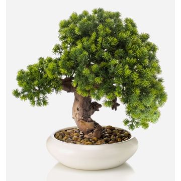 Artificial bonsai larch MIRSANDA in bonsai bowl, 14"/35cm