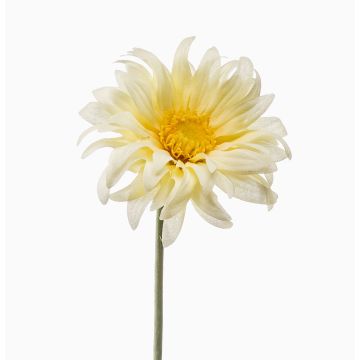 Artificial Gerbera BILFON, light yellow, 50cm