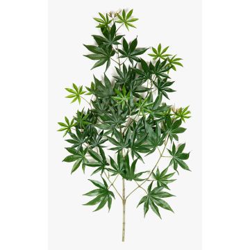 Artificial Japanese Maple Branch ALETTO, flame-retardant, green, 28"/70cm Artificial Japanese Maple Branch ALETTO, flame-retardant, green, 28"/70cm
