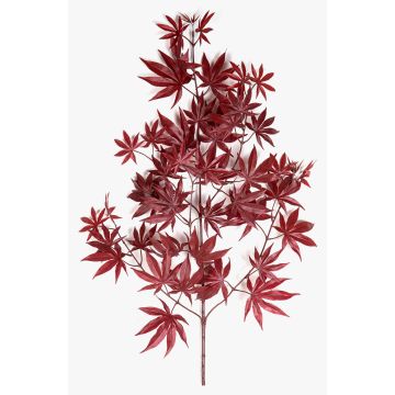Artificial Japanese Maple Branch ALETTO, flame-retardant, red, 28"/70cm Artificial Japanese Maple Branch ALETTO, flame-retardant, red, 28"/70cm
