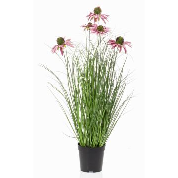 Artificial sunflower SHALLA with blooms, purple, 24"/60cm Artificial sunflower SHALLA with blooms, purple, 24"/60cm