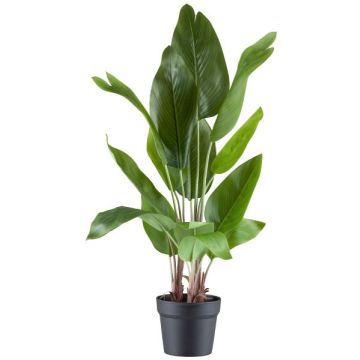 Artificial Strelitzia ‘JARVINY’ in decorative pot, green, 70cm