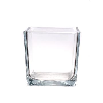 Glass planter KIM AIR, clear, 7"x7"x7"/18x18x18cm Glass planter KIM AIR, clear, 7"x7"x7"/18x18x18cm