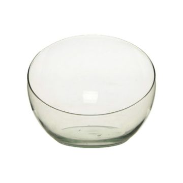 Snack bowl NELLY AIR made of eco glass, clear, 6.3"/16cm, Ø8"/20,6cm