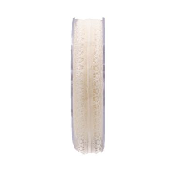 Lace ribbon SIMAY, cream, 66ft/20m, 20mm Lace ribbon SIMAY, cream, 66ft/20m, 20mm