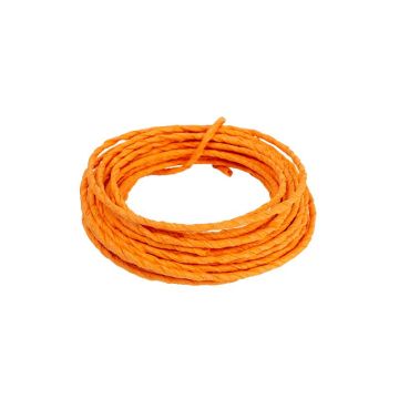 Paper wire WALLIS, orange, 16ft/5m, Ø1.5mm Paper wire WALLIS, orange, 16ft/5m, Ø1.5mm