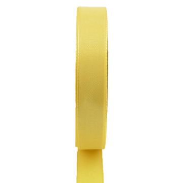 Polyester decorative ribbon WIARA, yellow, 164ft/50m, 25mm Polyester decorative ribbon WIARA, yellow, 164ft/50m, 25mm