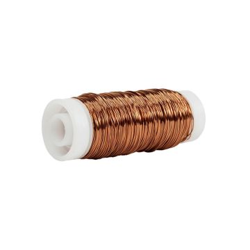 Florist's wire UTINA, copper, 50g, 197ft/60m, Ø0.3mm Florist's wire UTINA, copper, 50g, 197ft/60m, Ø0.3mm