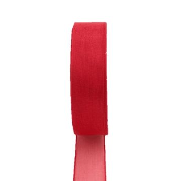 Organza ribbon OSNA, red, 164ft/50m, 10mm Organza ribbon OSNA, red, 164ft/50m, 10mm