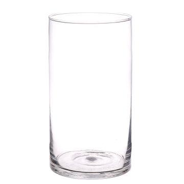 Flower vase SANYA AIR, glass, cylinder, clear, 11"/29cm, Ø6.1"/15,5cm