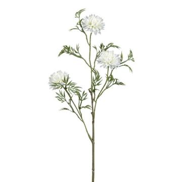 Decorative chrysanthemum branch FALTON, white, 22"/55cm Decorative chrysanthemum branch FALTON, white, 22"/55cm