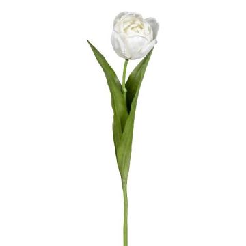 Artificial flower tulip TRIFT, white-green, 20"/50cm, Ø1.8"/4.5cm Artificial flower tulip TRIFT, white-green, 20"/50cm, Ø1.8"/4.5cm