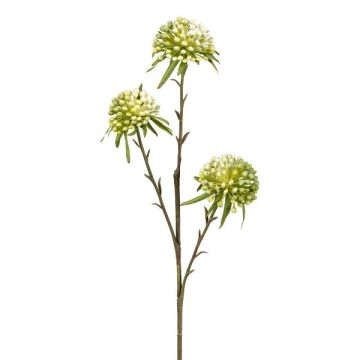 Artificial flower branch Allium GLORF, green-white, 24"/60cm