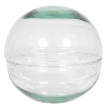Glass succulent terrarium BRYSON, ball, clear, 4.7"/12cm, Ø4.7"/12cm