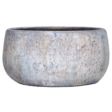 Ceramic fruit bowl MORTAZA with texture, blue-beige, 4.7"/12cm, Ø9"/24cm