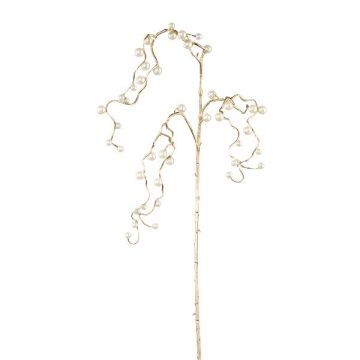 Decorative gaultheria branch VENTOR, hanging, champagne, 3ft/105cm