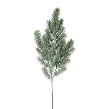 Decorative blue spruce branch SLOVAN, frosted, white-green, 26"/65cm Decorative blue spruce branch SLOVAN, frosted, white-green, 26"/65cm