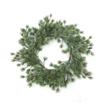 Artificial Pine wreath RYOVEN with cones, Ø22"/55cm Artificial Pine wreath RYOVEN with cones, Ø22"/55cm