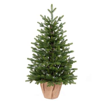Artificial fir tree ESPOO, jute sack, 35"/90cm, Ø22"/55cm