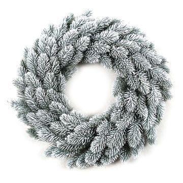 Artificial fir wreath INARI, snow-covered, Ø45cm