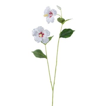 Decorative hibiscus branch SMOHLE, white, 4ft/110cm Decorative hibiscus branch SMOHLE, white, 4ft/110cm