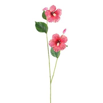 Decorative hibiscus branch SMOHLE, coral, 4ft/110cm Decorative hibiscus branch SMOHLE, coral, 4ft/110cm