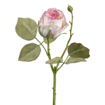 Artificial flower Rose ZORKLIN, pink, 18"/45cm