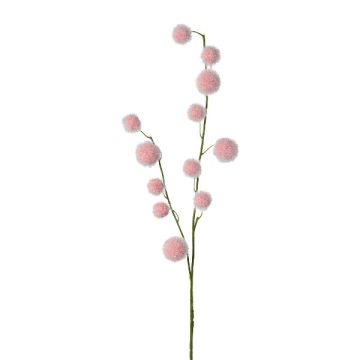 Artificial branch Gomphocarpus physocarpus YANIKA, fruits, pink, 3ft/105cm