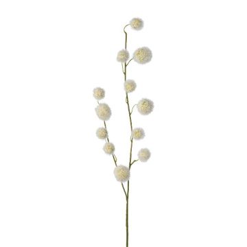 Artificial branch Gomphocarpus physocarpus YANIKA, fruits, white, 3ft/105cm