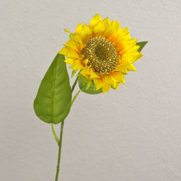 Artificial sunflower PELMO, yellow, 26"/65cm, Ø4.3"/11cm Artificial sunflower PELMO, yellow, 26"/65cm, Ø4.3"/11cm