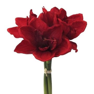 Artificial bouquet of amaryllis LOMIRE, red, 12"/30cm Artificial bouquet of amaryllis LOMIRE, red, 12"/30cm