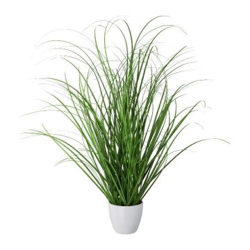 Artificial grass Pennisetum KIVRA in decorative pot, green, 20"/50cm