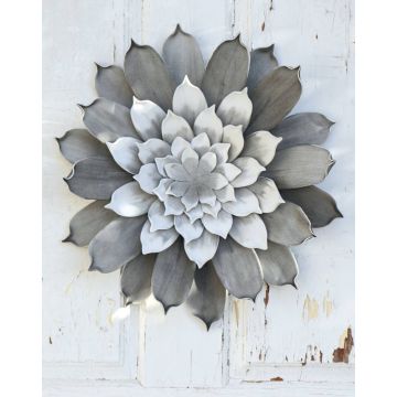 Artificial camellia blossom STEINKA, grey, Ø16"/40cm Artificial camellia blossom STEINKA, grey, Ø16"/40cm