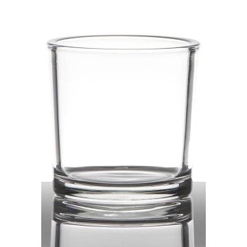 Planter JOHN EARTH, glass, clear, 4.3"/11cm, Ø3.7"/9,5cm