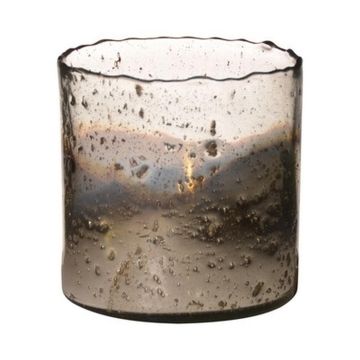 Glass table lamp GOLIAT, antique silver, 5.9"/15cm, Ø5.9"/15cm