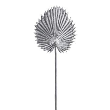 Decorative Washingtonia palm frond KIVAN, silver, 18"/45cm
