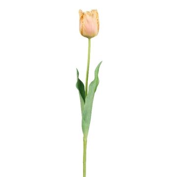 Artificial flower Parrot tulip SOLAL, apricot, 26"/65cm