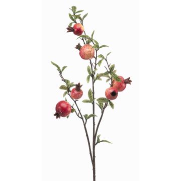 GRONEL artificial pomegranate branch with fruit, red, 80cm