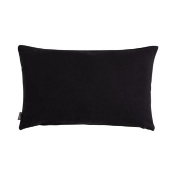 Canvas cushion KALUA, black, 20"x12"/50x30cm Canvas cushion KALUA, black, 20"x12"/50x30cm