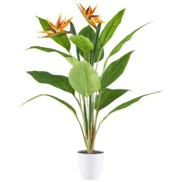 Artificial flower Strelitzia VELKORN in decorative pot, orange-violet, 31"/80cm Artificial flower Strelitzia VELKORN in decorative pot, orange-violet, 31"/80cm