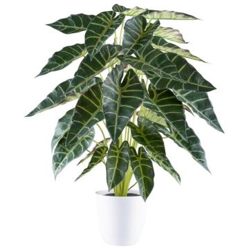 Artificial Alocasia Sanderiana PIVLA, melamine pot, green, 28"/70cm Artificial Alocasia Sanderiana PIVLA, melamine pot, green, 28"/70cm