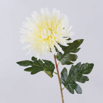 HIKJON artificial chrysanthemum, cream-white, 75 cm, Ø 18 cm
