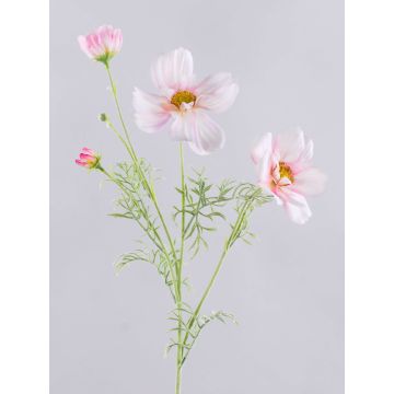 Decorative HIKJAN branch with cosmos flowers, pink and white, 80cm
