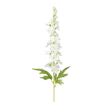 Artificial flower Delphinium VALENRA, white, 33"/85cm