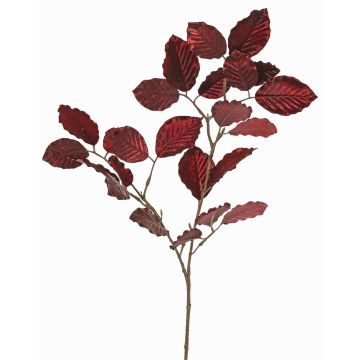 Velvet beech branch GALFHY, burgundy, 28"/70cm