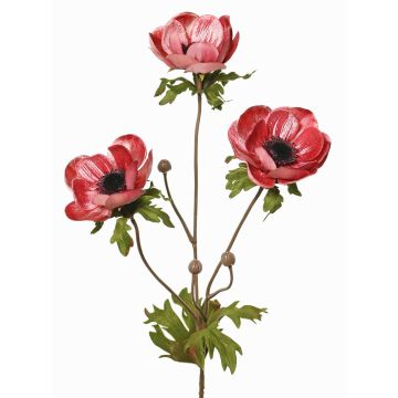 Velvet anemone branch WINFAS, mauve, 30"/75cm, Ø3.5"-4.3"/9-11cm Velvet anemone branch WINFAS, mauve, 30"/75cm, Ø3.5"-4.3"/9-11cm