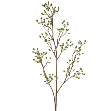 Decorative wild rose branch HIKERNO with rose hips, green, 3ft/100cm Decorative wild rose branch HIKERNO with rose hips, green, 3ft/100cm